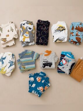 Toddler Boys PJ 10 sets Sleeper Bundle Lot 2T Carter’s